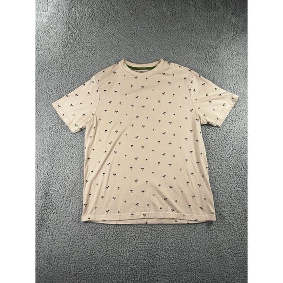 Ricky Singh Cactus Man Shirt Men Medium Palm Tree Graphic Crew Neck Vacation - Picture 1 of 7